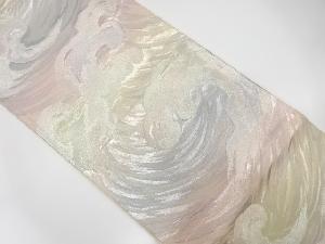 アンティーク　荒波模様織り出し袋帯（着用可）